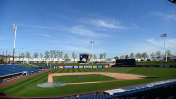 Feb 23, 2021; Phoenix, Arizona, USA; A general view of the ballpark during a spring training workout at American Family Fields of Phoenix. Mandatory Credit: Joe Camporeale-USA TODAY Sports