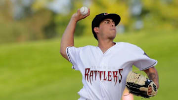 Wisconsin Timber Rattlers pitcher Victor Castaneda (21) delivers against the Beloit Snappers during their baseball game Tuesday, August 31, 2021, at Neuroscience Group Field at Fox Cities Stadium in Grand Chute, Wis. The Rattlers defeated the Snappers 8-7 in 10 innings.Wm. Glasheen USA TODAY NETWORK-WisconsinApc Trats Vs Beloit Frelick 5015 093121wag