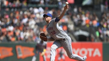 SAN FRANCISCO, CA - SEPTEMBER 01: Steven Matz #32 of the New York Mets throws a pitch against the San Francisco Giants during their MLB game at AT&T Park on September 1, 2018 in San Francisco, California. (Photo by Robert Reiners/Getty Images)