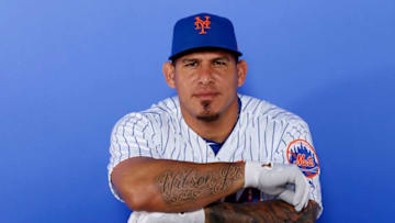 PORT ST. LUCIE, FLORIDA - FEBRUARY 21: Wilson Ramos #40 of the New York Mets poses for a photo on Photo Day at First Data Field on February 21, 2019 in Port St. Lucie, Florida. (Photo by Michael Reaves/Getty Images)