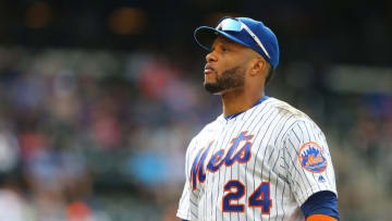 NEW YORK, NY - SEPTEMBER 08: Robinson Cano #24 of the New York Mets in action against the Philadelphia Phillies during a game at Citi Field on September 8, 2019 in New York City. (Photo by Rich Schultz/Getty Images)