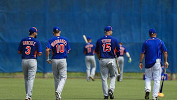 PORT ST. LUCIE, FL - SEPTEMBER 19: Tim Tebow #15 of the New York Mets works out at an instructional league day at Tradition Field on September 19, 2016 in Port St. Lucie, Florida. (Photo by Mike Ehrmann/Getty Images)