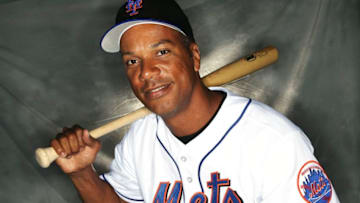 PORT SAINT LUCIE, FL - FEBRUARY 25: Moises Alou #18 of the New York Mets poses during Photo Day on February 25, 2007 at the Tradition Field in Port Saint Lucie, Florida. (Photo by Doug Benc/Getty Images)