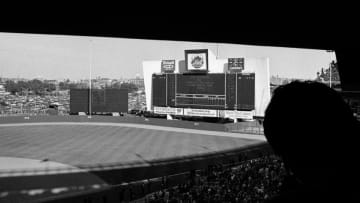 FLUSHING, NY - OCTOBER 15, 1969: General view of the outfield and scoreboard prior to Game 4 of the World Series on October 15, 1969 between the Baltimore Orioles and the New York Mets at Shea Stadium in New York, New York. (Photo by: Kidwiler Collection/Diamond Images/Getty Images)