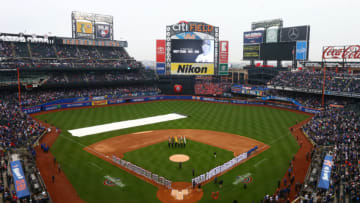NEW YORK, NY - MARCH 29: Former New York Mets Rusty Staub is honored during a moment of silence prior to the game between the New York Mets and the St. Louis Cardinals on Opening Day at Citi Field on March 29, 2018 in the Flushing neighborhood of the Queens borough of New York City. (Photo by Mike Stobe/Getty Images)