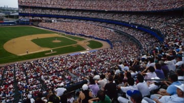 FLUSHING, NY - AUGUST 28: General view during the New York Mets game against the San Francisco Giants at Shea Stadium on August 28, 1988 in Flushing, New York. (Photo by Mike Powell/Getty Images)