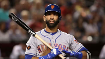 PHOENIX, AZ - JUNE 15: Jose Bautista #11 of the New York Mets bats against the Arizona Diamondbacks during the MLB game at Chase Field on June 15, 2018 in Phoenix, Arizona. (Photo by Christian Petersen/Getty Images)