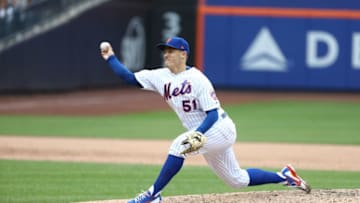 NEW YORK, NY - JUNE 03: Paul Sewald #51 of the New York Mets pitches against the Chicago Cubs during their game at Citi Field on June 3, 2018 in New York City. (Photo by Al Bello/Getty Images)