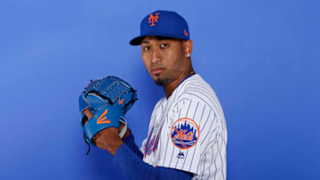 PORT ST. LUCIE, FLORIDA - FEBRUARY 21: Edwin Diaz #39 of the New York Mets poses for a photo on Photo Day at First Data Field on February 21, 2019 in Port St. Lucie, Florida. (Photo by Michael Reaves/Getty Images)