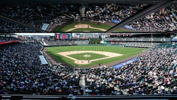 Aug 31, 2016; Denver, CO, USA; A general view of Coors Field in the seventh inning of the game between the Colorado Rockies and the Los Angeles Dodgers. The Rockies defeated the Dodgers 7-0. Mandatory Credit: Isaiah J. Downing-USA TODAY Sports