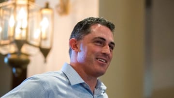 Nov 8, 2016; Scottsdale, AZ, USA; Colorado Rockies general manager Jeff Bridich during the MLB general managers meeting at the Omni Scottsdale Resort. Mandatory Credit: Mark J. Rebilas-USA TODAY Sports
