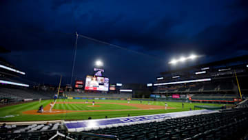 DENVER, CO - AUGUST 31: A general view of the stadium as the Colorado Rockies take on the San Diego Padres at Coors Field on August 31, 2020 in Denver, Colorado. (Photo by Justin Edmonds/Getty Images)