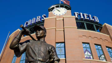 Coors Field baseball stadium, home of the Colorado Rockies. (Photo by Tony Savino/Corbis via Getty Images)