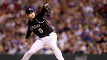 DENVER, CO - JUNE 20: Adam Ottavino #0 of the Colorado Rockies pitches in the eighth inning against the Arizona Diamondbacks at Coors Field on June 20, 2017 in Denver, Colorado. (Photo by Matthew Stockman/Getty Images)