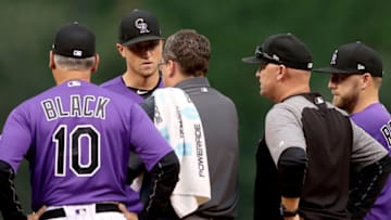 DENVER, CO - AUGUST 04: Starting pitcher Kyle Freeland