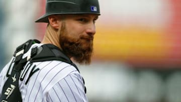 DENVER, CO - OCTOBER 01: Jonathan Lucroy #21 of the Colorado Rockies during a regular season MLB game between the Colorado Rockies and the visiting Los Angeles Dodgers at Coors Field on October 1, 2017 in Denver, Colorado. (Photo by Russell Lansford/Getty Images)