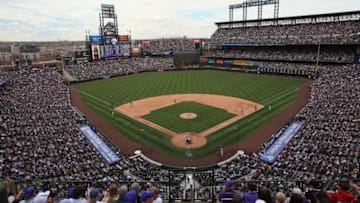 DENVER, CO - APRIL 05: A general view of the stadium as the San Diego Padres face the Colorado Rockies during Opening Day at Coors Field on April 5, 2013 in Denver, Colorado. The Rockies defeated the Padres 5-2. (Photo by Doug Pensinger/Getty Images)