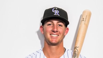 SCOTTSDALE, AZ - FEBRUARY 29: Ryan McMahon of the Colorado Rockies poses for a portrait at the Salt River Fields at Talking Stick on February 29, 2016 in Sottsdale Arizona. (Photo by Rob Tringali/Getty Images)
