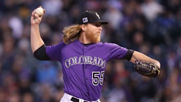 DENVER, CO - APRIL 09: Starting pitcher Jon Gray