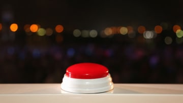 DUBAI, UNITED ARAB EMIRATES - DECEMBER 26: The red button to start A Show Like No Other, Dubai Festival City at Festival Bay on December 26, 2016 in Dubai, United Arab Emirates. (Photo by Augusta Quaynor/Getty Images for Dubai Festival City)