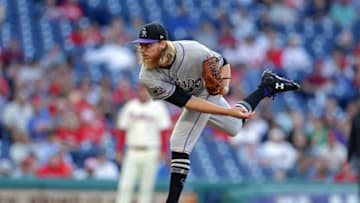 PHILADELPHIA, PA - JUNE 12: Starting pitcher Jon Gray #55 of the Colorado Rockies throws a pitch in the first inning during a game against the Philadelphia Phillies at Citizens Bank Park on June 12, 2018 in Philadelphia, Pennsylvania. (Photo by Hunter Martin/Getty Images)