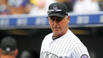 DENVER, CO - OCTOBER 01: Bud Black #10 of the Colorado Rockies sits in the dugout prior to a regular season MLB game between the Colorado Rockies and the visiting Los Angeles Dodgers at Coors Field on October 1, 2017 in Denver, Colorado. (Photo by Russell Lansford/Getty Images)