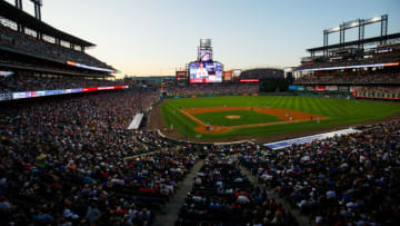 DENVER, CO - AUGUST 27: A general view of the stadium as the Boston Red Sox face the Colorado Rockies at Coors Field on August 27, 2019 in Denver, Colorado. (Photo by Justin Edmonds/Getty Images)