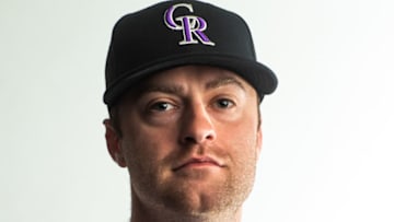 SCOTTSDALE, AZ - FEBRUARY 19: Ashton Goudeau of the Colorado Rockies poses for a portrait at the Colorado Rockies Spring Training Facility at Salt River Fields at Talking Stick on February 19, 2020 in Scottsdale, Arizona. (Photo by Rob Tringali/Getty Images)