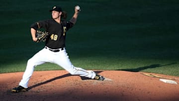 Sep 5, 2016; Pittsburgh, PA, USA; Pittsburgh Pirates relief pitcher Jeff Locke (49) pitches against the St. Louis Cardinals during the fourth inning at PNC Park. Mandatory Credit: Charles LeClaire-USA TODAY Sports