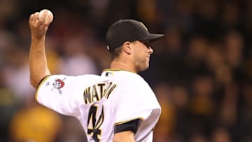 Sep 28, 2016; Pittsburgh, PA, USA; Pittsburgh Pirates relief pitcher Tony Watson (44) pitches against the Chicago Cubs during the ninth inning at PNC Park. The Pirates won 8-4. Mandatory Credit: Charles LeClaire-USA TODAY Sports