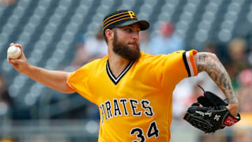 PITTSBURGH, PA - AUGUST 05: Trevor Williams #34 of the Pittsburgh Pirates pitches in the first inning against the St. Louis Cardinals at PNC Park on August 5, 2018 in Pittsburgh, Pennsylvania. (Photo by Justin K. Aller/Getty Images)