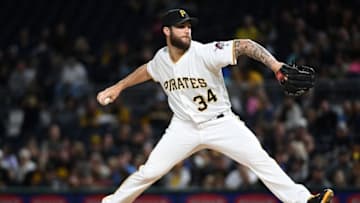 PITTSBURGH, PA - SEPTEMBER 22: Trevor Williams #34 of the Pittsburgh Pirates delivers a pitch in the second inning during the game against the Milwaukee Brewers at PNC Park on September 22, 2018 in Pittsburgh, Pennsylvania. (Photo by Justin Berl/Getty Images)