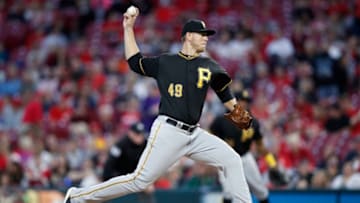 CINCINNATI, OH - SEPTEMBER 28: Nick Kingham #49 of the Pittsburgh Pirates pitches in the second inning against the Cincinnati Reds at Great American Ball Park on September 28, 2018 in Cincinnati, Ohio. (Photo by Joe Robbins/Getty Images)