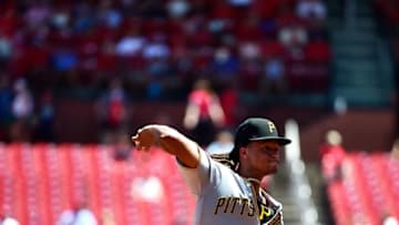 ST LOUIS, MO - JULY 17: Chris Archer #24 of the Pittsburgh Pirates pitches during the third inning against the St. Louis Cardinals at Busch Stadium on July 17, 2019 in St Louis, Missouri. (Photo by Jeff Curry/Getty Images)