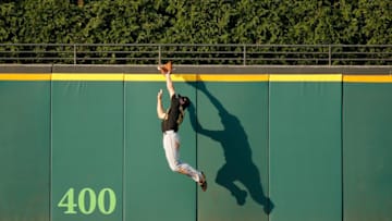 CLEVELAND, OH - SEPTEMBER 27: Bryan Reynolds #10 of the Pittsburgh Pirates fails to catch the ball hit by Jose Ramirez #11 of the Cleveland Indians and concedes a double during the seventh inning at Progressive Field on September 27, 2020 in Cleveland, Ohio. (Photo by Kirk Irwin/Getty Images)