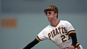 PITTSBURGH, PA - 1982: Relief pitcher Kent Tekulve #27 of the Pittsburgh Pirates pitches during a Major League Baseball game at Three Rivers Stadium in 1982 in Pittsburgh, Pennsylvania. (Photo by George Gojkovich/Getty Images)