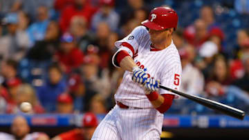 PHILADELPHIA, PA - APRIL 21: Michael Saunders