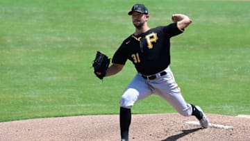 SARASOTA, FLORIDA - MARCH 15: Tyler Anderson #31 of the Pittsburgh Pirates throws a pitch during the first inning against the Baltimore Orioles during a spring training game at Ed Smith Stadium on March 15, 2021 in Sarasota, Florida. (Photo by Douglas P. DeFelice/Getty Images)