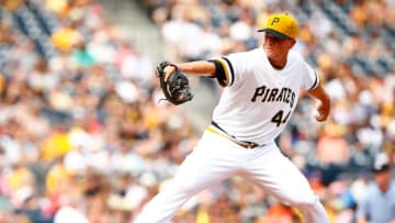 PITTSBURGH, PA - MAY 24: Tony Watson #44 of the Pittsburgh Pirates pitches against the New York Mets during the game at PNC Park on May 24, 2015 in Pittsburgh, Pennsylvania. (Photo by Jared Wickerham/Getty Images)