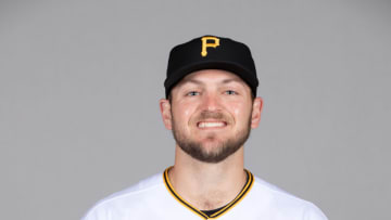 Mar 2, 2021; Sarasota, FL, USA; Pittsburgh Pirates Wil Crowe (29) poses during media day at Ed Smith Stadium. Mandatory Credit: Mike Carlson-USA TODAY NETWORK
