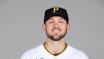 Mar 1, 2021; Sarasota, FL, USA; Pittsburgh Pirates Wil Crowe (29) poses during media day at Ed Smith Stadium. Mandatory Credit: MLB Photos via USA Today Sports