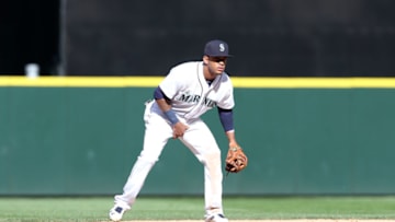 SEATTLE - SEPTEMBER 21: Ketel Marte #4 of the Seattle Mariners plays shortstop during the game against the Toronto Blue Jays at Safeco Field on September 21, 2016 in Seattle, Washington. The Mariners defeated the Blue Jays 2-1. (Photo by Rob Leiter/MLB Photos via Getty Images)
