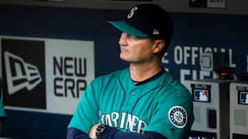 SEATTLE, WA - JULY 20: Seattle Mariners manager Scott Servais stands in the dugout before the game against the Chicago White Sox at Safeco Field on July 20, 2018 in Seattle, Washington. (Photo by Lindsey Wasson/Getty Images)