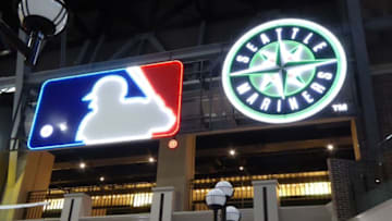 Seattle Mariners logos help set the scene in the Seattle Terrace dining and shopping area of the Flight of Dreams complex in Japan.636747024810893983-20-Seattle-Mariners-logos-help-set-the-scene-in-Seattle-Terrace-dining-and-shoppoig-area-of-the-Flight-of-Dreams-complex-in-Japan.-Photo-Harriet-Baskas.JPG