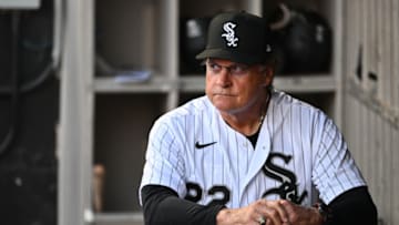 CHICAGO, IL - JUNE 23: Manager Tony La Russa #22 of the Chicago White Sox looks out at the field from the dugout before a game against the Baltimore Orioles at Guaranteed Rate Field on June 23, 2022 in Chicago, Illinois. (Photo by Jamie Sabau/Getty Images)