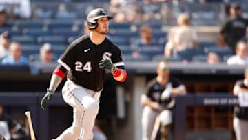 NEW YORK, NEW YORK - MAY 22: Yasmani Grandal #24 of the Chicago White Sox at bat during the fourth inning of Game One of a doubleheader against the CNew York Yankees at Yankee Stadium on May 22, 2022 in the Bronx borough of New York City. (Photo by Sarah Stier/Getty Images)