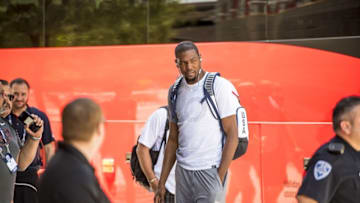 Jul 21, 2016; Las Vegas, NV, USA; USA guard Kevin Durant (5) is seen before practice at Mendenhall Center. Mandatory Credit: Joshua Dahl-USA TODAY Sports