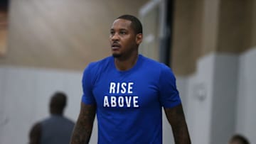 NEW YORK, NY - SEPTEMBER 12: Carmelo Anthony attends Black Ops Basketball Run on September 12, 2018 in New York City. (Photo by Shareif Ziyadat/Getty Images)