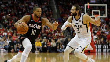 Eric Gordon #10 of the Houston Rockets (Photo by Tim Warner/Getty Images)