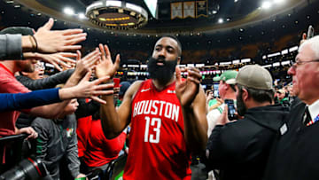 James Harden #13 of the Houston Rockets (Photo by Adam Glanzman/Getty Images)